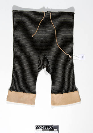 Men's  two piece wool knit 1920s style bathing costume