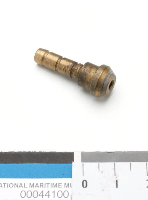 Gold coloured metal bolt