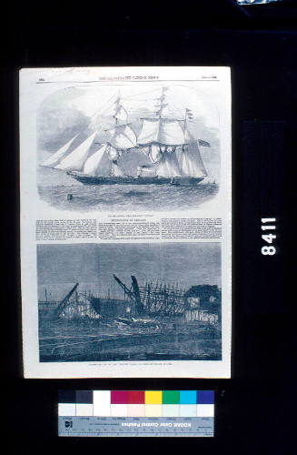 The new colonial steam war sloop VICTORIA / Building the LAPWING and RINGDOVE by gaslight at Cowes