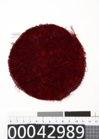 Maroon protective velvet cover for nuclei