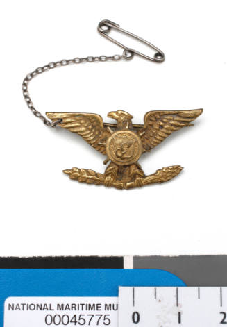 Army Transport Service (ATS) collar badge with eagle insignia