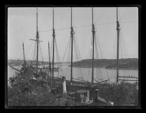 HELEN B STERLING moored in Kerosene Bay, Sydney Harbour