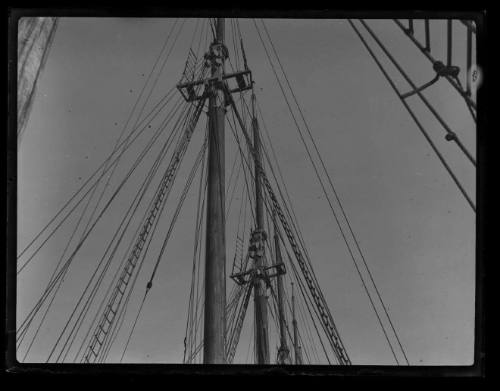 The masts and rigging of HELEN B STERLING