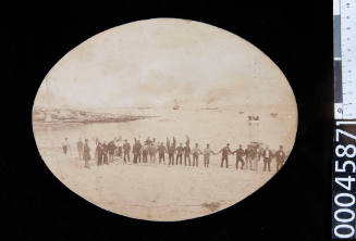 The landing of the New Zealand to Sydney telegraph cable at La Perouse in 1876