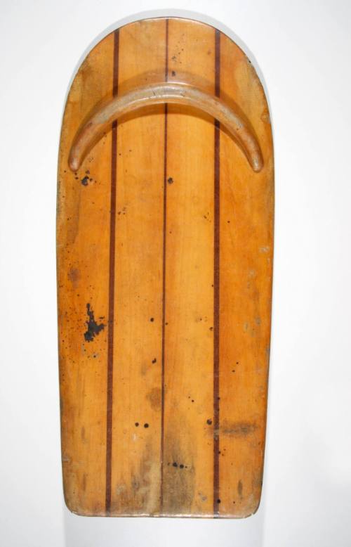 Hawaiian balsa kneeboard used by Peter Raynor