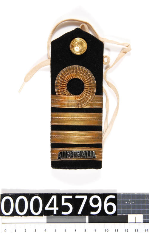 Shoulder board for RAN officer's black double breasted mess dress jacket