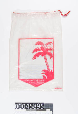 Original Port-Cros bikini plastic draw-string bag