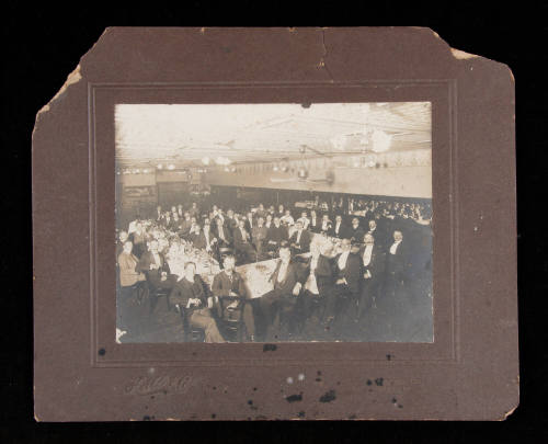 Photograph of a Sydney Rowing Club dinner held in 1907