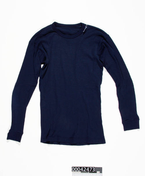 Navy blue skivvy worn on board BERRIMILLA II