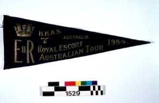 HMAS AUSTRALIA (II) Royal Tour felt pennant