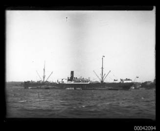 SS ARCADIA of Panama anchored above Longnose Point discharging timber on Saturday afternoon 3 November 1923