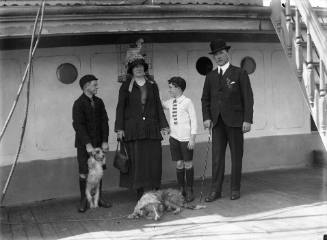 MOUNT STEWART - Captain McColm, his family and pets