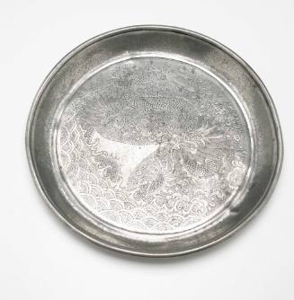 Chinese pewter tray