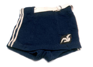 Boy's royal blue knitted woollen trunks