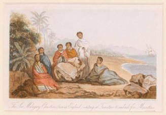 The Six Malagasy Christians (now in England) waiting at Tamatave to embark for Mauritius