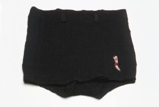 Men's black woollen Morley swimming trunks