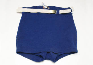 Men's blue woollen Lincoln swimming trunks
