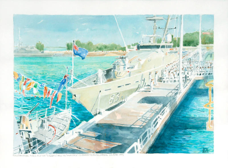 Commissioning ceremony of HMAS ARMIDALE – Works – collections.sea.museum/