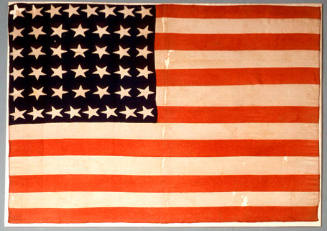 The flag of the United States of America - souvenir of the 1908 visit of the Great White Fleet to Australia