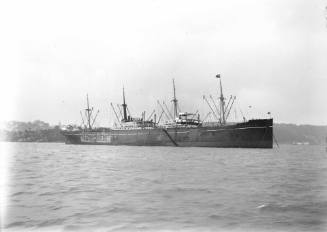 AUSTRALIEN of Kobenhavn anchored off Cremorne Point on Sunday morning 21 Janurary 1934