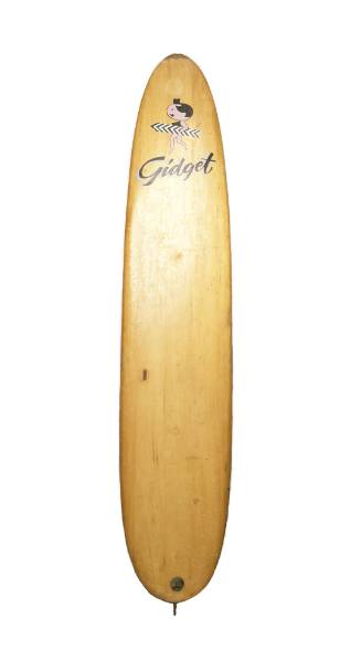 Australian single fin balsa and fiberglass surfboard