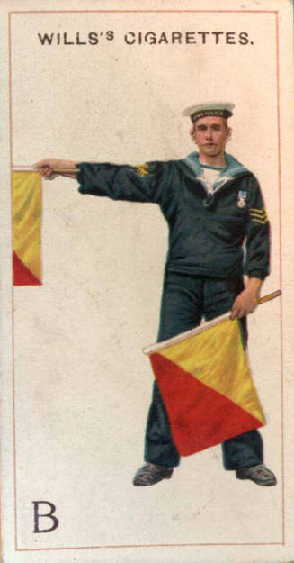 B [Flag semaphore]: Wills's Cigarettes: No. 2 signalling series