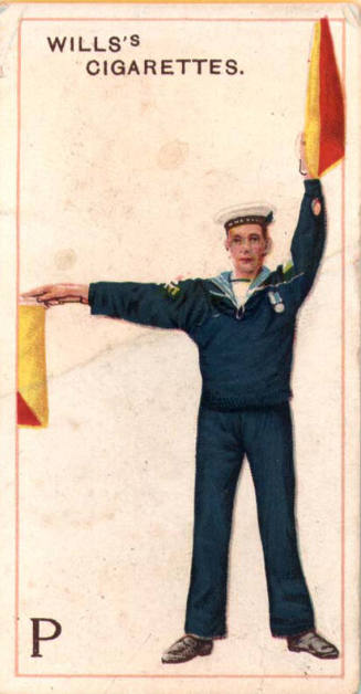 P [Flag semaphore]: Wills's Cigarettes: No. 16 signalling series