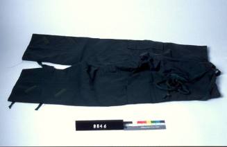 Nuclear, biological and protective suit trousers lined with activated charcoal