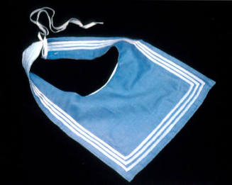 Boy's blue sailor-style collar