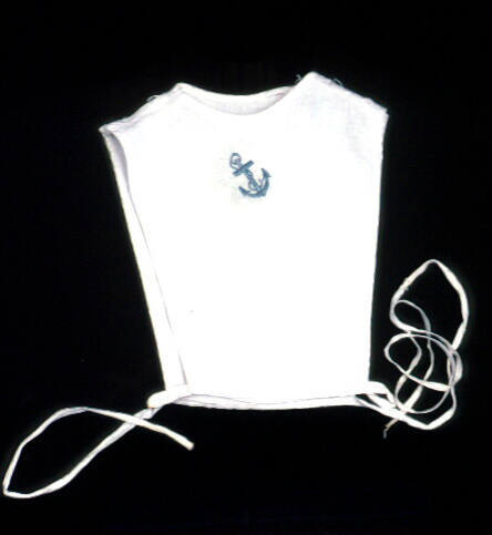 Boy's cotton bib with anchor design