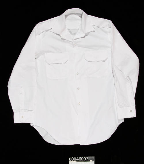 Royal Australian Navy officer's white shirt