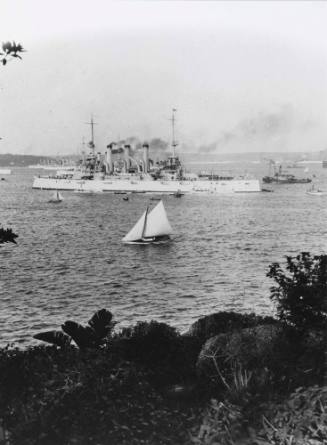 The Great White Fleet in Sydney Harbour in 1908