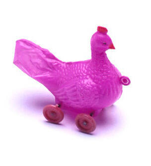 Wheeled chicken, similar to toys taken on TU DO