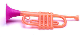 Plastic trumpet, similar to toys taken onboard TU DO