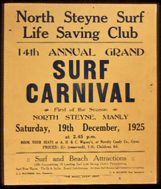 North Steyne Surf Life Saving Club 14th Annual Grand Surf Carnival'