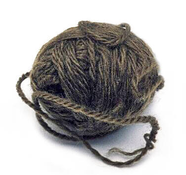 Ball of knitting wool used by child migrant Lily Knapton