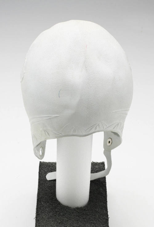 Women's white rubber swimming cap