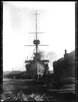 HMS POWERFUL in Cockatoo docks