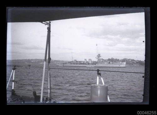 View of unidentified vessel looking at the port view of another vessel