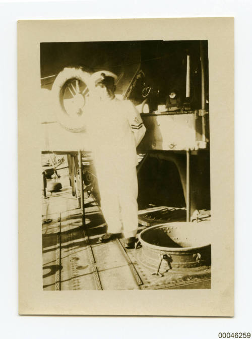 Photograph of sailor onboard HMAS TASMANIA