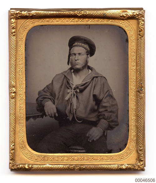 Ambrotype photograph of a crewman from HMS CURACOA