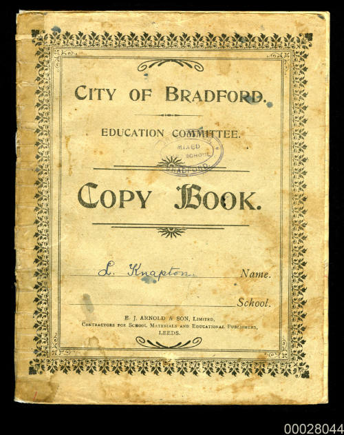 School copy book belonging to Lily Knapton