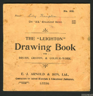 The Leighton drawing book belonging to Lily Knapton