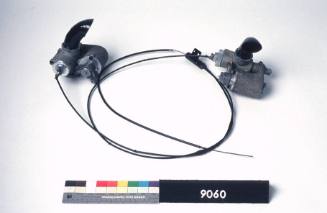 Two carburettors with throttle cable from the hydroplane FIREFLY II