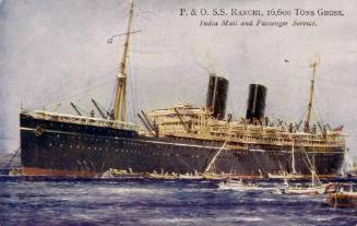 P&O liner SS RANCHI 16,600 Tons gross. India Mail and Passenger Service