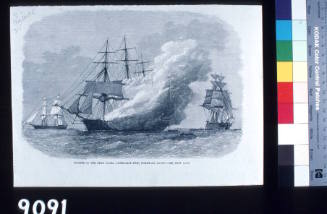 Burning of the OMAR PACHA, Australian Immigrant Ship, Homeward Bound