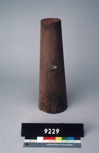 Solid wooden cone-shaped plug