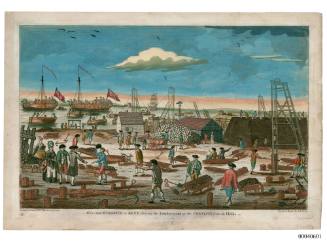 A View near Woolwich in Kent Shewing the Employment of the Convicts from the Hulks