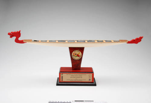 Appreciation Award in the form of a dragon boat mounted on a plinth