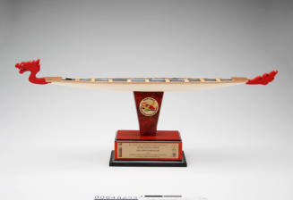 Appreciation Award in the form of a dragon boat mounted on a plinth
